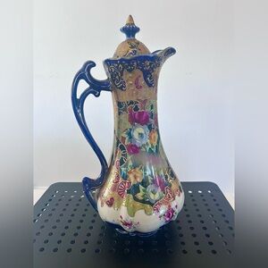 Antique Japanese Nippon Chocolate Pot 12.5” Height